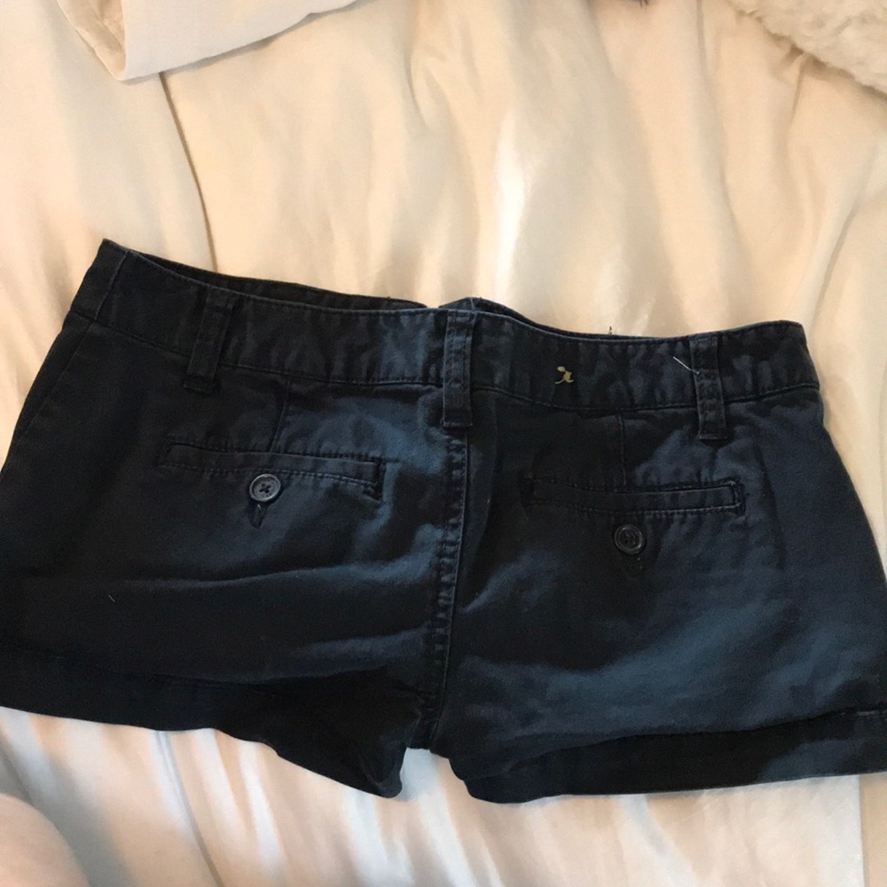 Black khaki shorts